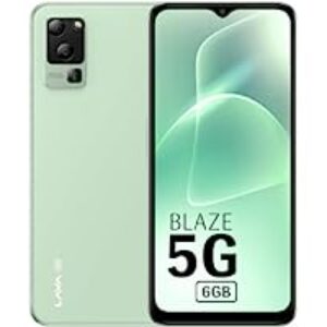 Glass Green Lava Blaze 5G Smartphone with 6GB RAM