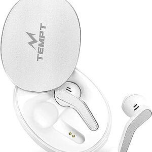 Tempt Glider TWS Earbuds Silver White