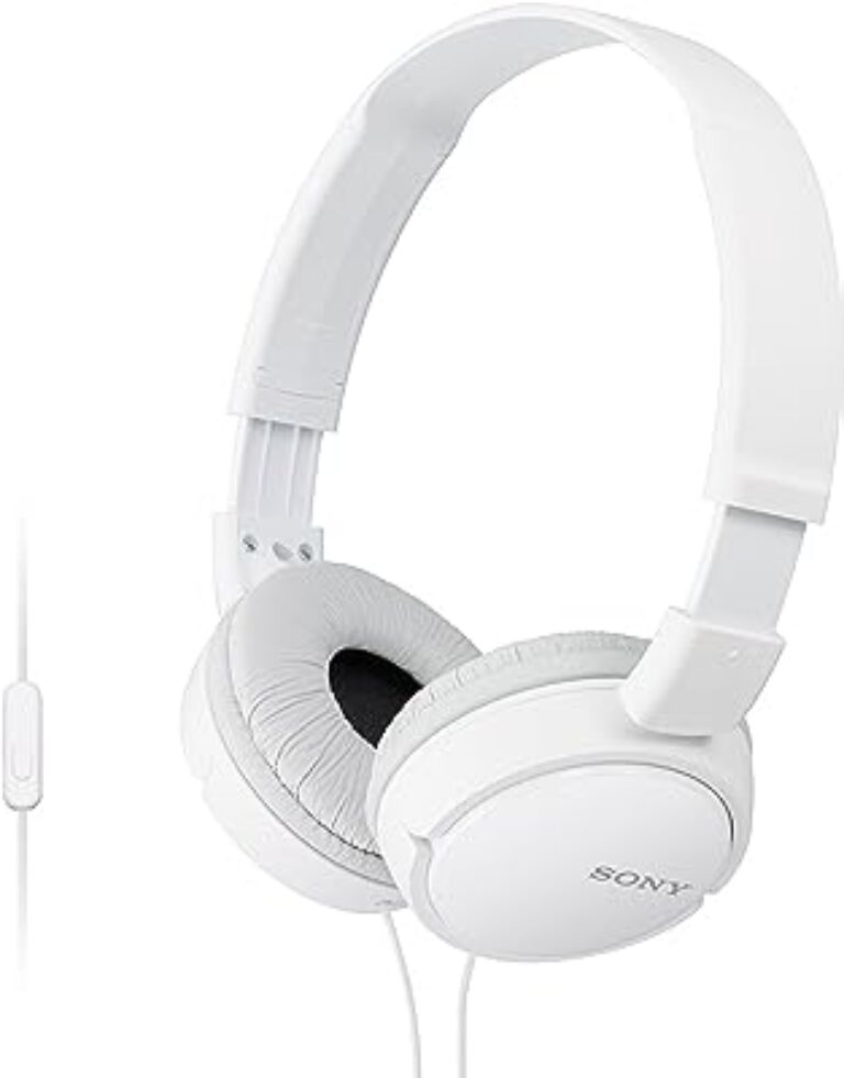 Sony On-Ear Stereo Headphones MDR-ZX110AP (White)