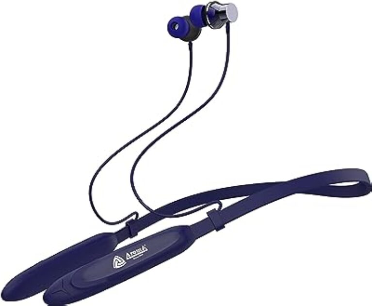 Aroma NB119 Bluetooth Neckband Headset (Blue)