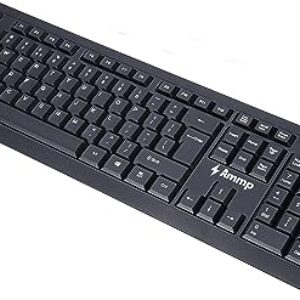 Ammp KB-021W Wired USB Keyboard (Black)