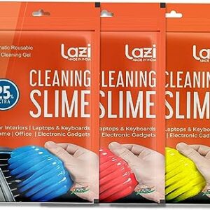 LAZI Reusable Dust Cleaning Slime Gel (Pack of 3)