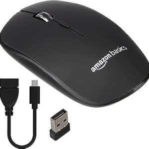 AmazonBasics Wireless Mouse 2.4GHz 1600 DPI