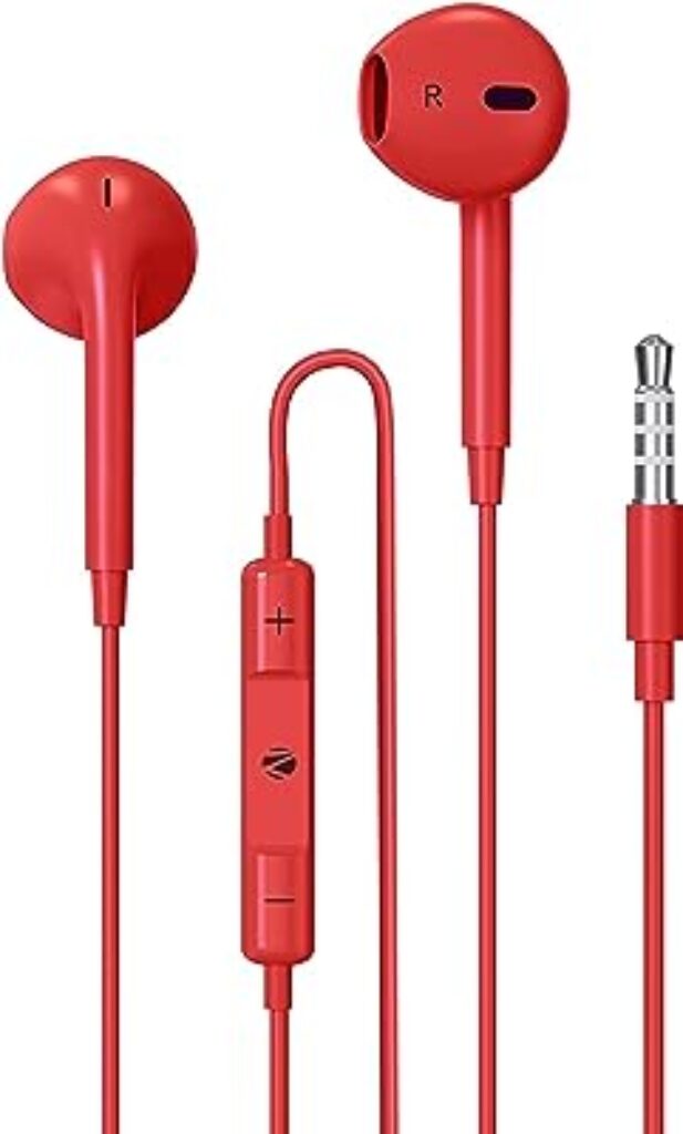 ZEBRONICS Zeb-Buds 30 Wired Earphones Red
