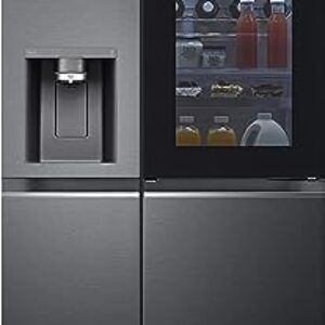 LG Side-By-Side Refrigerator GC-X257CQES Matt Black