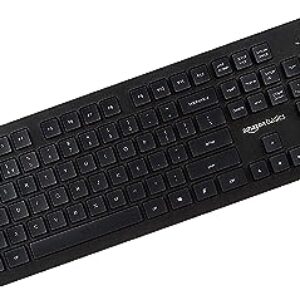 Amazon Basics Wired Keyboard USB 2.0 Black