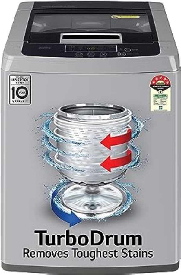 LG 6.5 Kg Inverter Turbodrum Top Loading Washing Machine