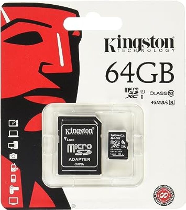 Kingston 64GB MicroSDXC Flash Card