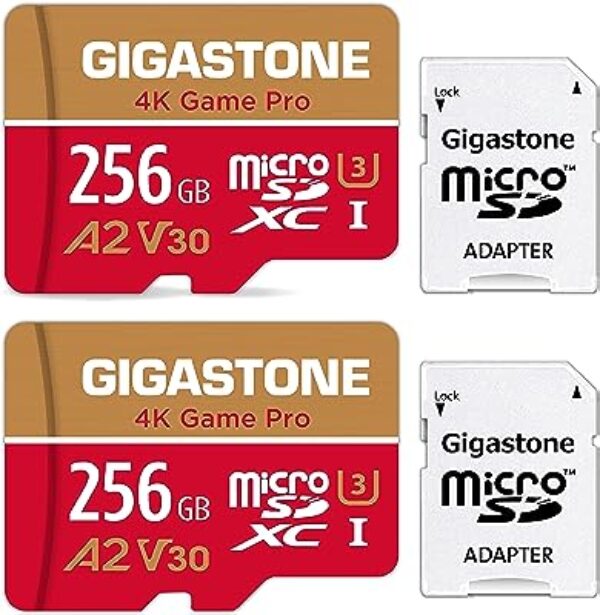 Gigastone 256GB Micro SD Card 2 Pack