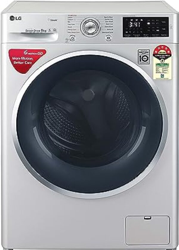 LG 8.0 Kg FHT1408ANL Silver Washing Machine