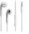 Eletetouch Wired Earphone with Mic Compatible for 3.5 MM Jack Keypad, Android and Apple Phones Wired Stereo Bass (White) Pack of 1