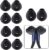 TKM 10 Pcs (5 Pair) for Samsung Level u Earbuds | Earbuds for Samsung Level U2 | Replacement Black Original Earbuds | Pack of 10 (Black)