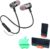BLAXSTOC Magnetic Bluetooth Attractive Headphone with Noise Isolation and Hands-Free Mic and Buttons with Magnetic Earbuds Secure Fit for Android iOS & Others Mobile.with Foldable Stand (Multicolour)