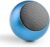 HB PLUS M3 Colorful Wireless Bluetooth Speakers Mini Electroplating Round Steel Speaker (Random Color) (Blue)