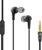 HITAGE Earphones HB-19 Headphones Earplugs Headset High Definition Sound Deep Extra Bass Wired Earphone with in-line Mic Wide Compatibility Tangle Free Cable (Black)