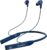 Blaupunkt BE100 Ultra-Long Playtime with 600mAh Battery Wireless Bluetooth Neckband I Vibration Call Alert I Real Time Monitoring I Turbo Volt Charging with Magnetic Eartips (Blue)