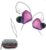 KZ ZST X Hybrid Balance Armature with Dynamic in-Ear Earphone 1BA+1DD HiFi Headset, HiFi Stereo IEM Wired Earbuds/Headphones with Detachable Cable for Musician Audiophile with leatherette Case (ZSTX without Mic, Purple)