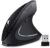 Vertical Wireless Mouse Rechargeable Ergonomic Mouse 2.4GHz Vertical Optical Mouse, Adjustable DPI 800/1200 /1600, 6 Buttons, Provides Better Performance for PC, Desktop, Laptop and MacBook, Black