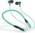 FPX Jazz 35 Hours Playtime with Deep Bass Neckband Headphone Bluetooth Headset (Green, in The Ear)