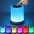 KANHAEMPIRE Wireless Night Light LED Touch Lamp Speaker with Portable Bluetooth & WiFi Speaker with Smart Colour Changing Touch Control, USB Rechargeable, TWS – Multi Colour