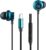 PTron Newly Launched Boom Buddy in-Ear Wired Earphones with Mic, Type-C Audio Connector, Immersive Stereo Sound with Deep Bass, 14mm Large Dynamic Drivers & 1.2M Nylon Braided Cable (Blue/Black)