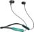 PTron Tangent Duo Bluetooth 5.2 Wireless in Ear Headphones, 13mm Driver, Deep Bass, HD Calls, Fast Charging Type-C Neckband, Dual Pairing, Voice Assistant & IPX4 Water Resistant (Black/Green)