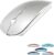KLO Rechargeable Wireless Bluetooth Mouse (Silver)
