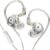 Yinyoo KZ EDX PRO Wired in Ear Earphones, EDX PRO Headphones Wired with Mic, HiFi Deep Bass Sound Earbuds with 1DD New 10mm Dynamic Driver in-Ear Headset with Detachable Cable (White, with mic)