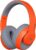 ZEBRONICS Zeb-DUKE1 Wireless Bluetooth 5.0 Over Ear Headphone with Voice Assistant, AUX Port, Call Function, 34Hrs* Battery Backup, Dual Pairing, Media & Volume Control with mic (Orange with Grey)