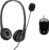 Hp Stereo 3.5Mm G2 Wired Over Ear Headphones with Vegan Leather Earcups & X1000 Wired USB Mouse with 3 Handy Buttons, Fast-Moving Scroll Wheel and Optical Sensor Works on Most Surfaces