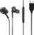 A2ZSHOP TYPE-C Wired Earphone for OnePlus Nord 2 5G in Ear Type C with Mic, Braided 1.2 Metre Cable, Metallic Design, 10mm Drivers, in Line Mic & Volume Controller , Tangle Resistant Cable- Black