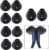 YTM 10 Pcs (5 Pair) for Samsung Level u Earbuds | Earbuds for Samsung Level U &U2 | Replacement Black Original Earbuds | Pack of 10 (Black)