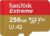 SanDisk 256GB Extreme microSDXC UHS-I Memory Card with Adapter – C10, U3, V30, 4K, 5K, A2, Micro SD Card – SDSQXAV-256G-GN6MA