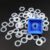 Chetanoring Rubber O-Ring Sound Dampeners for Mechanical Gaming Keyboard 144 pcs Transparent (50)
