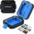 11 Slots Memory Card Case, PULUZ Water-Resistant Anti-Shock Memory Card Wallet Storage Holder for 3SIM + 2XQD + 2CF + 2TF + 2SD Card Protector Case Cover
