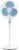 Orient Electric Stand-82 400 MM Oscillating Pedestal Fans | PP Plastic Stand Fan with Tilt Mechanism | High Air Delivery | Aesthetic Design with Telescopic Arrangement (Sky Blue)
