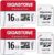 [Gigastone] 16GB 16GB Micro SD Card 2 Pack, Camera Plus, MicroSDHC Memory Card for Wyze Cam, Security Camera, Full HD Video Recording, UHS-I U1 Class 10, up to 85MB/s, with SD Adapter