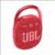JBL Clip 4, Wireless Ultra Portable Bluetooth Speaker, JBL Pro Sound, Integrated Carabiner, Vibrant Colors with Rugged Fabric Design, Dust & Waterproof, Type C (Without Mic, Red)